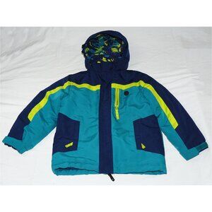 Athleta Navy Blue, Jade & Chartreuse 3-Season 2-piece Coat, SZ XS 4/5, GUC